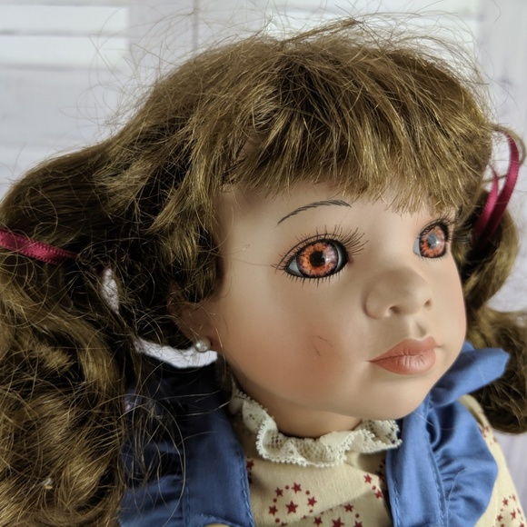 Linda Steele doll 1993‎ annabelle girl toddler brun - Picture 5 of 8